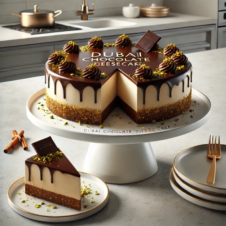 Dubai Chocolate Cheesecake (Mediterranean version) | PEKIS Recipes